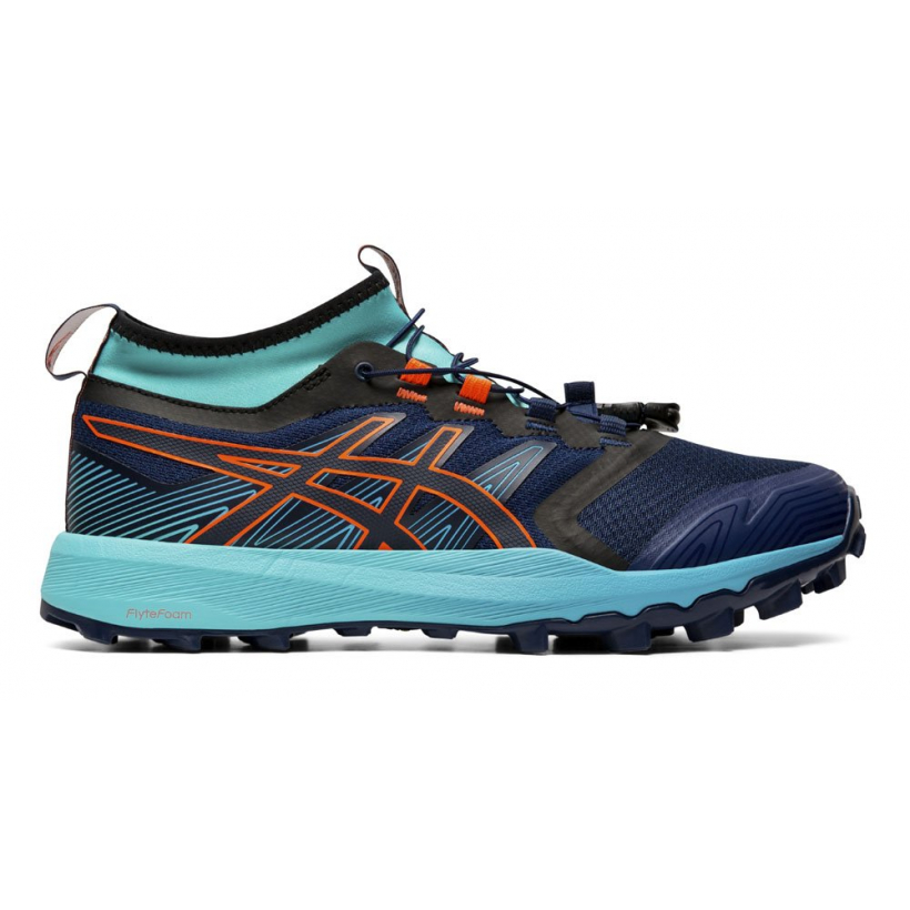 1012A481-400 Кроссовки жен. ASICS GEL-FudjiTrabuco PRO (трейловые), цв. сине-голубой