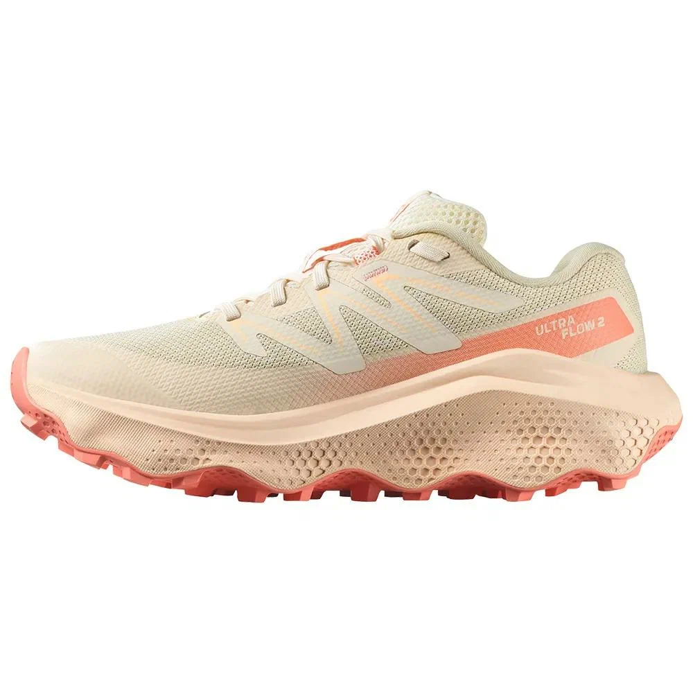 L47997300 Кроссовки жен. SALOMON Ultra Flow 2 W Almond (трейловые), цв. кремовый