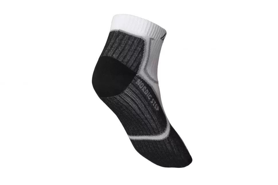 8U22.0 Носки термо унисекс KV+ Socks Summer Step (short), низкая посадка, цв. белый-черный