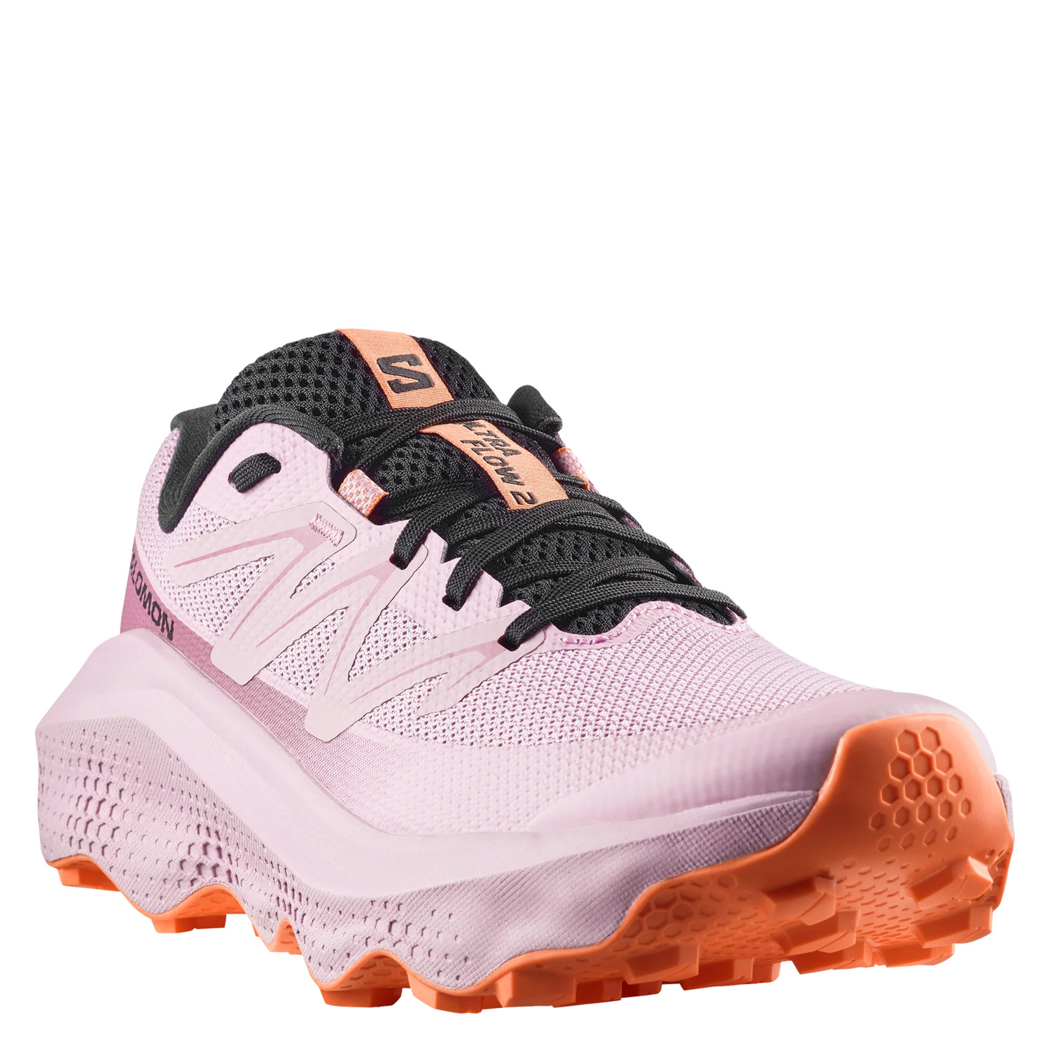 L49228300 Кроссовки жен. SALOMON Ultra Flow 2 Dawn (трейловые), цв. розовый/ черный/ колар