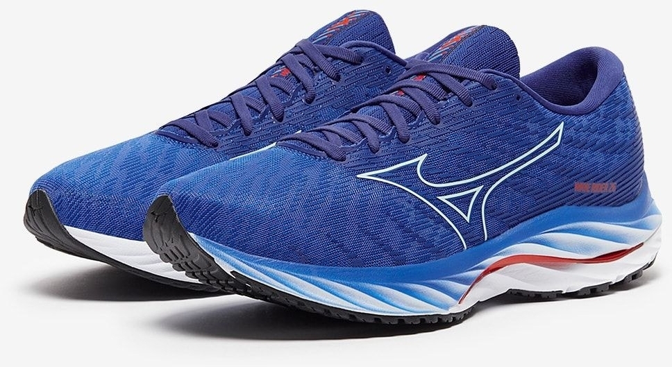 J1GC2203-05 Кроссовки MIZUNO Wave Rider 26 (беговые, пластина ТПУ), цв. синий