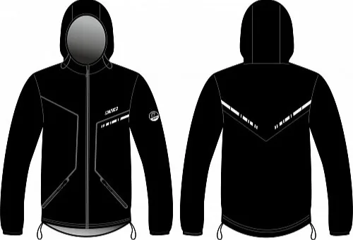 21S25.1 Ветровка унисекс KV+ Ireland Jacket Waterproof, цв. черный