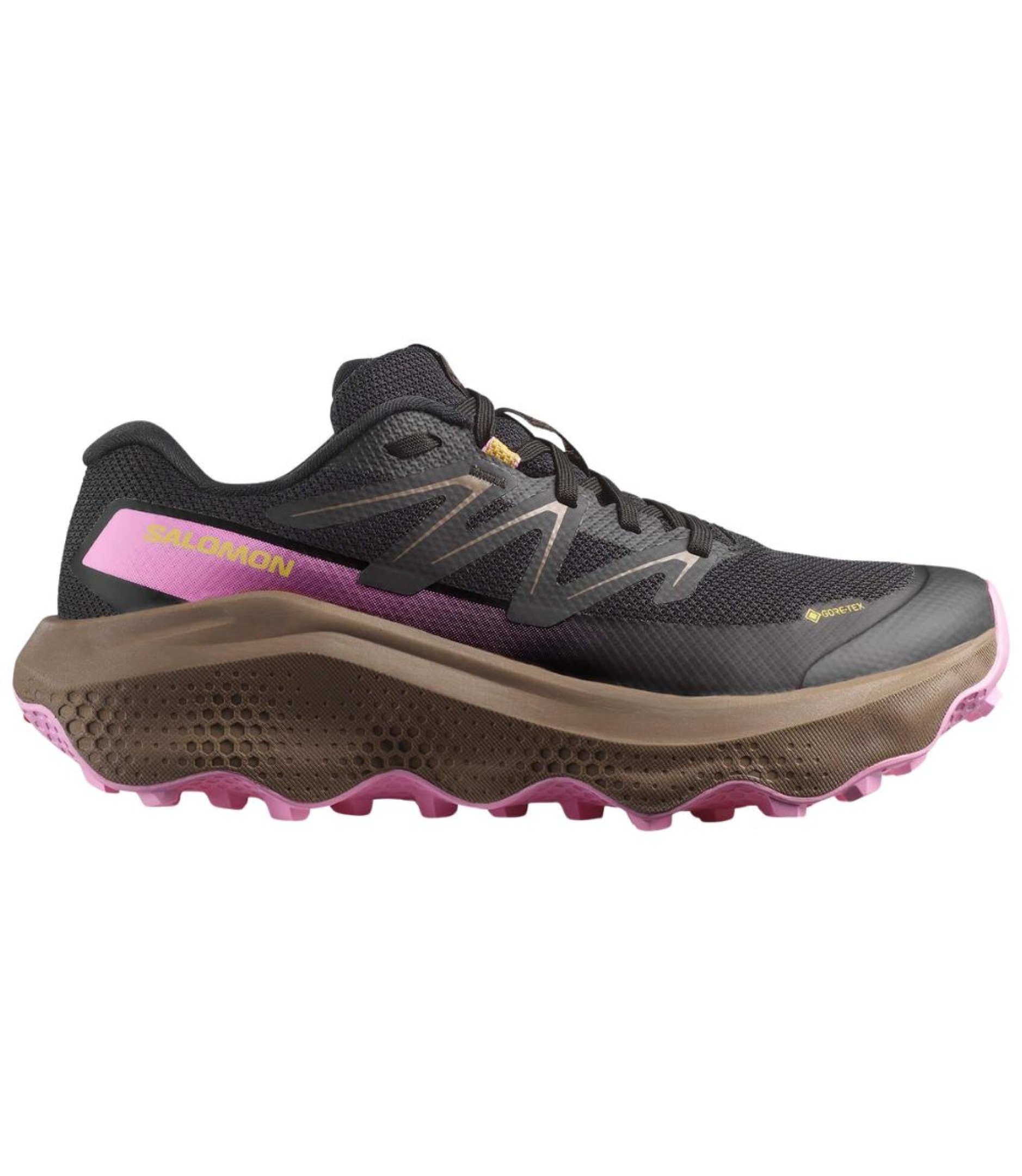L47884400 Кроссовки жен. SALOMON Ultra Flow 2 GTX (водонепроницаемые трейловые), цв.черный-фиолетовы