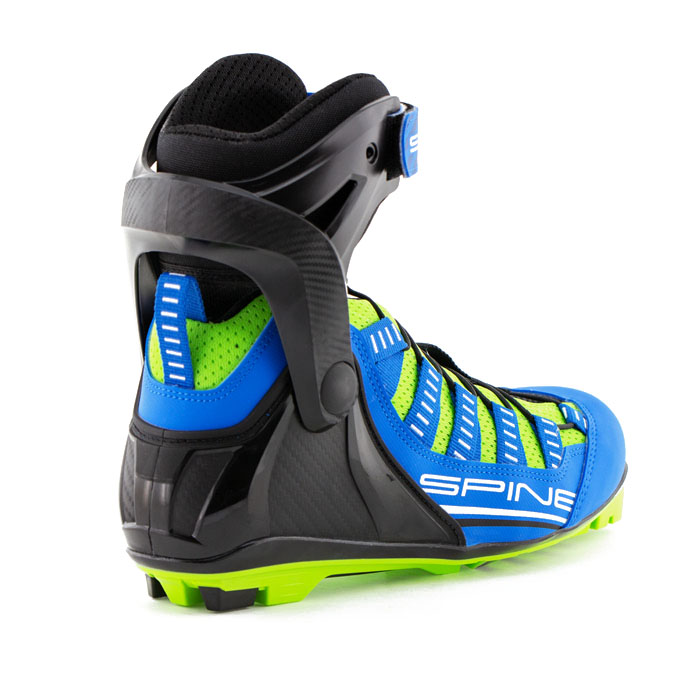 17-2 Ботинки лыжероллерные SPINE Skate Skirol, система NNN, цв. черный-салатовый