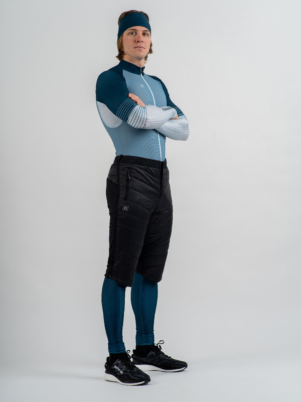 2001800-0001 Шорты утепленные унисекс NONAME SKI SHORTS 24 UX, цв. черный-белый 