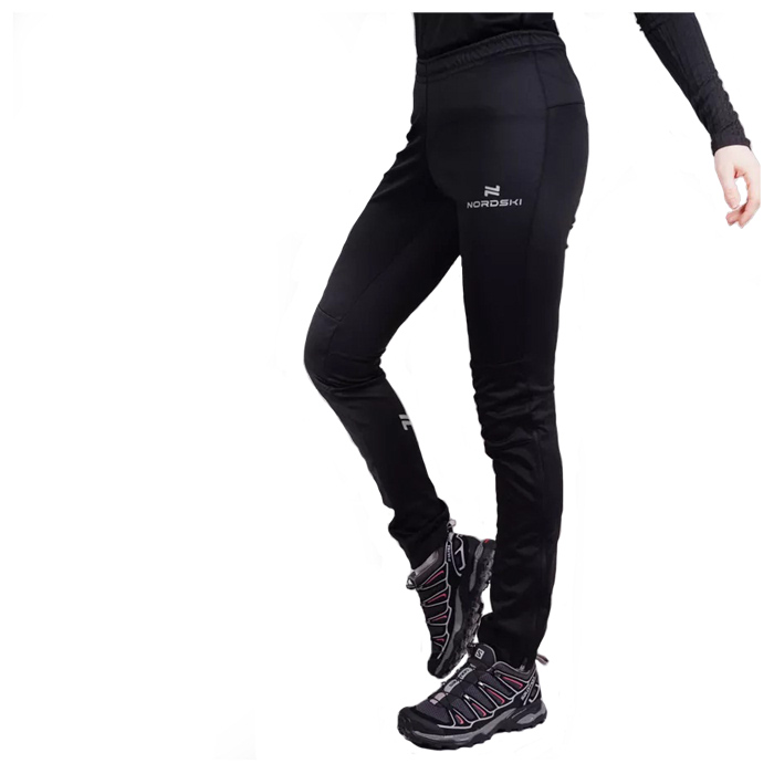 NSM307100 Брюки разминочные NordSki Base black (М)