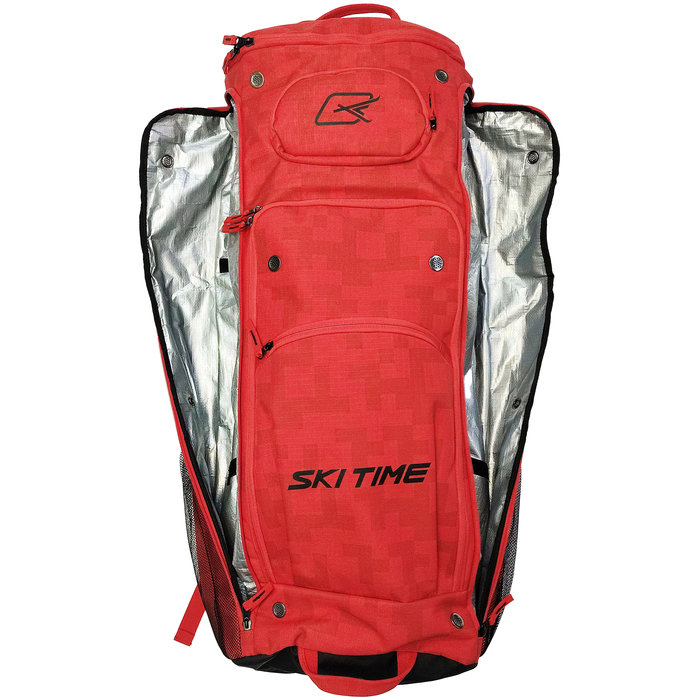 27415 Рюкзак для переноски роллеров SKI TIME Sphere, р. 45 L, цв. красный-черный