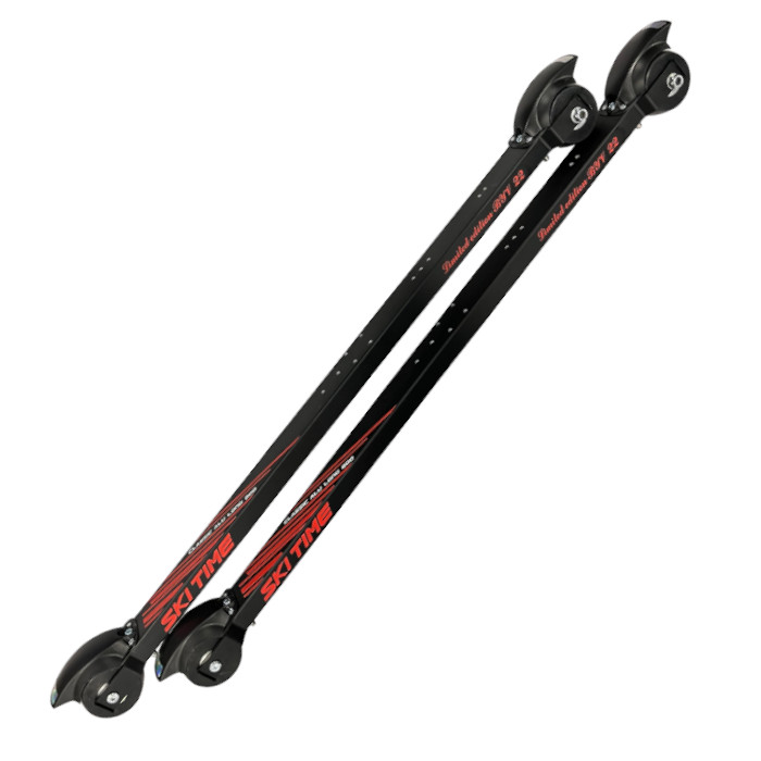 22378 Лыжероллеры SKI TIME Classic Ski roller удлинен.Alu L 800 mm, 70*50 резина медленные колеса №3