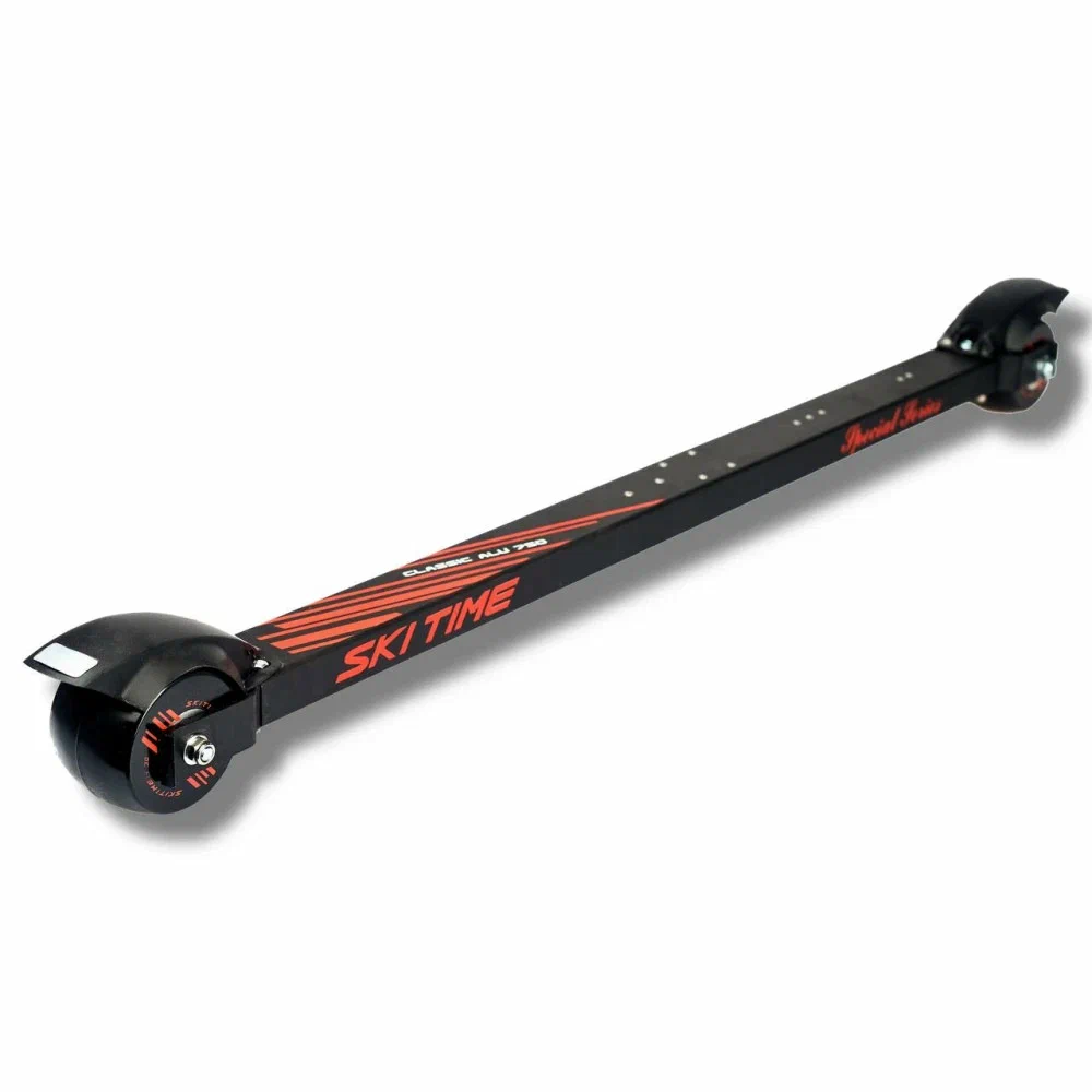 22378 Лыжероллеры SKI TIME Classic Ski roller удлинен.Alu L 800 mm, 70*50 резина медленные колеса №3