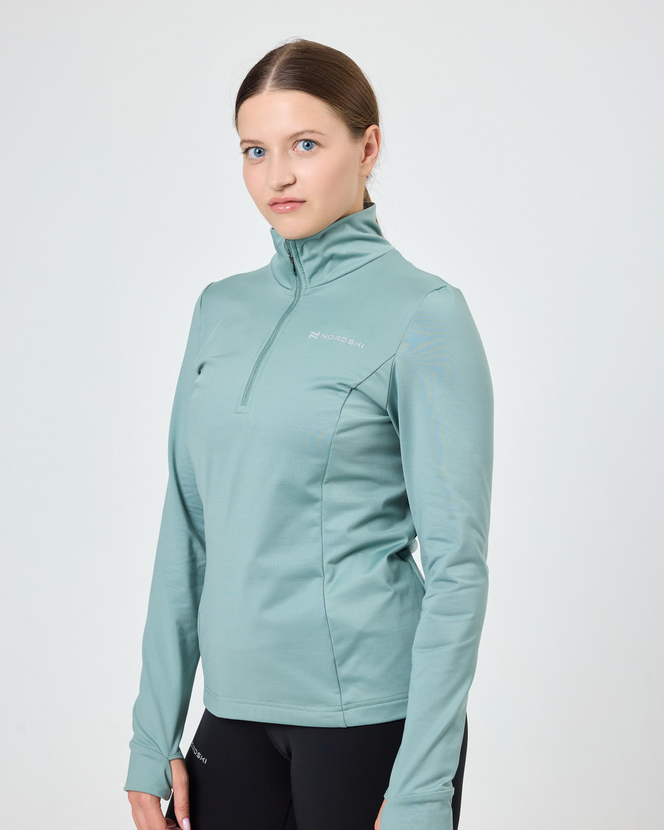 NSW852706 Лонгслив жен. NORDSKI Warm, цв. ментоловый (L)
