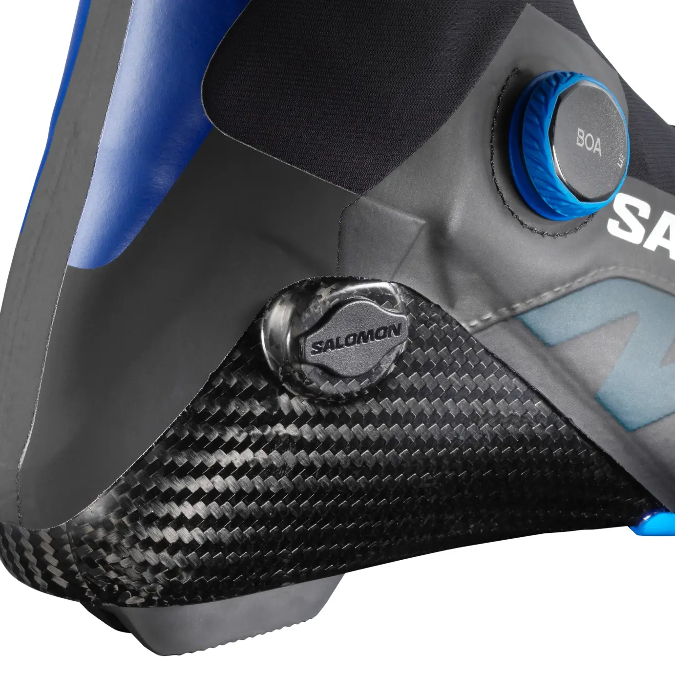 L475582 Лыж.ботинки SALOMON Классика S-Lab Classic Carbon Boa, система Prolink, цв.черный-синий