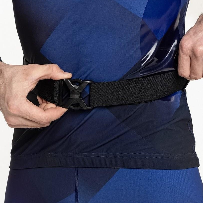 R201-10000 Сумка поясная MOAX Waist Run, цв. черный-белый