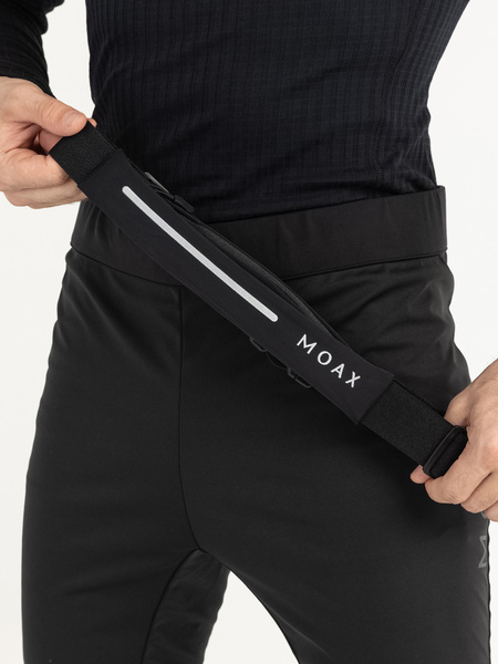R202-10000 Сумка поясная (подсумок-ремень) MOAX Waist Pack с карманом, цв. черный