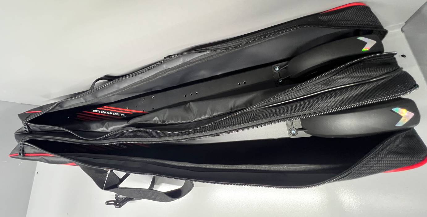 STRB124 Чехол для лыжероллеров SKI TIME для 1 пар, р. 50х10х45 см, цв. черный - красный