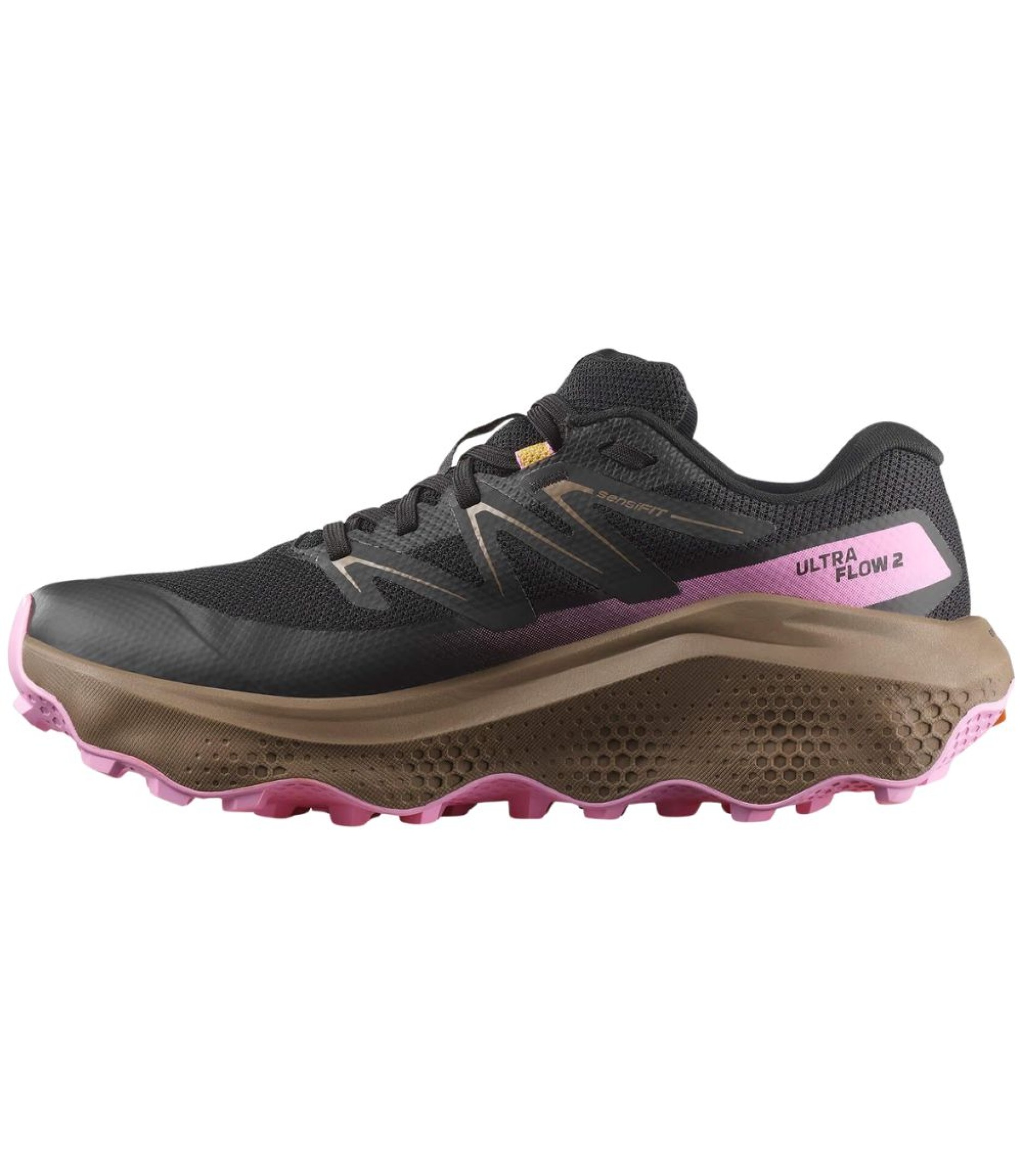 L47884400 Кроссовки жен. SALOMON Ultra Flow 2 GTX (водонепроницаемые трейловые), цв.черный-фиолетовы (6 UK (24.5 см))