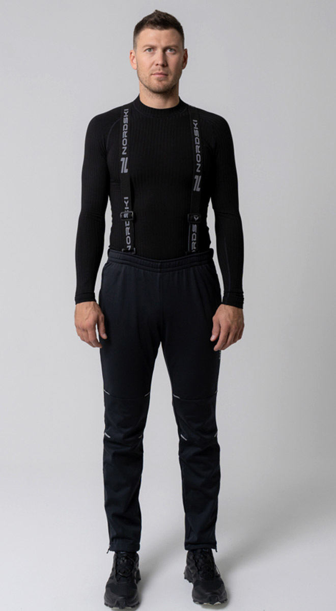 NSM305100 Брюки разминочные NordSki Premium black