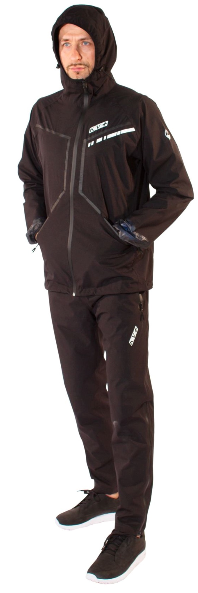 21S25.1 Ветровка унисекс KV+ Ireland Jacket Waterproof, цв. черный