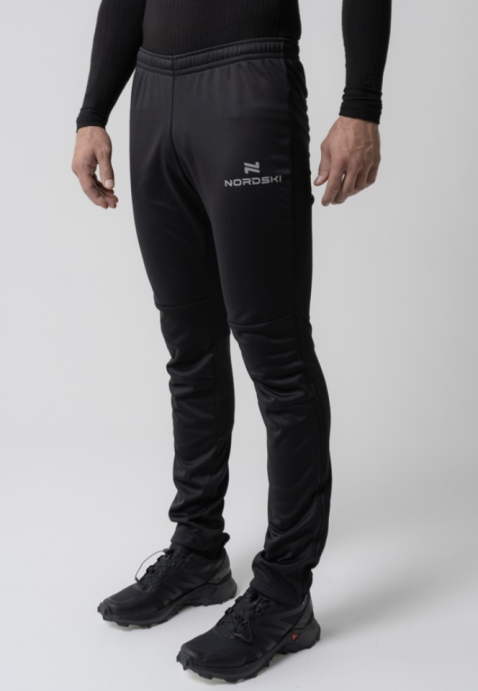 NSM307100 Брюки разминочные NordSki Base black